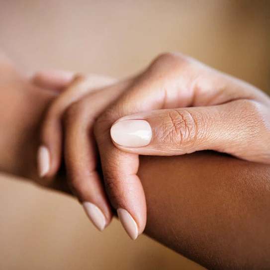 Eine Hand in Nahaufnahme